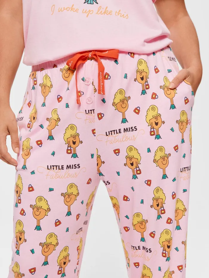 Women PA Plus Little Miss Fabulous Long Straight Leg Pj Pant Multi Peter Alexander Pants