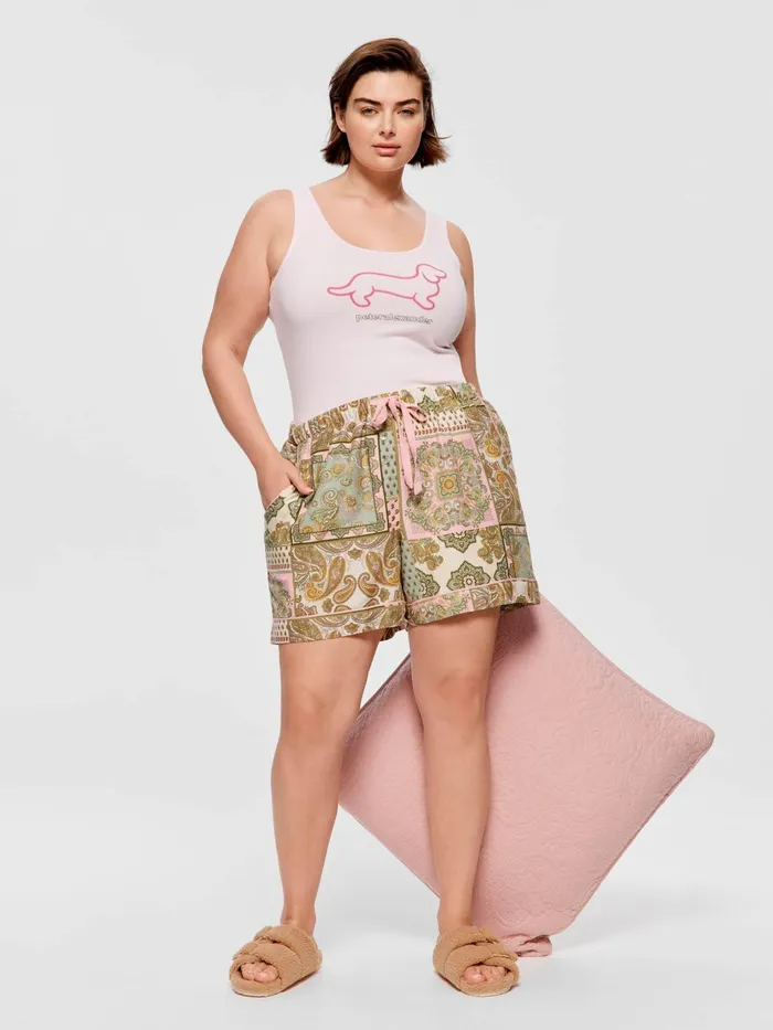 Women PA Plus Paisley Mid Short Multi Peter Alexander Shorts