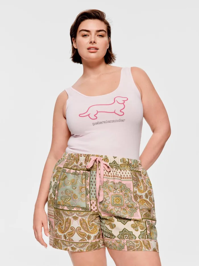 Women PA Plus Paisley Mid Short Multi Peter Alexander Shorts