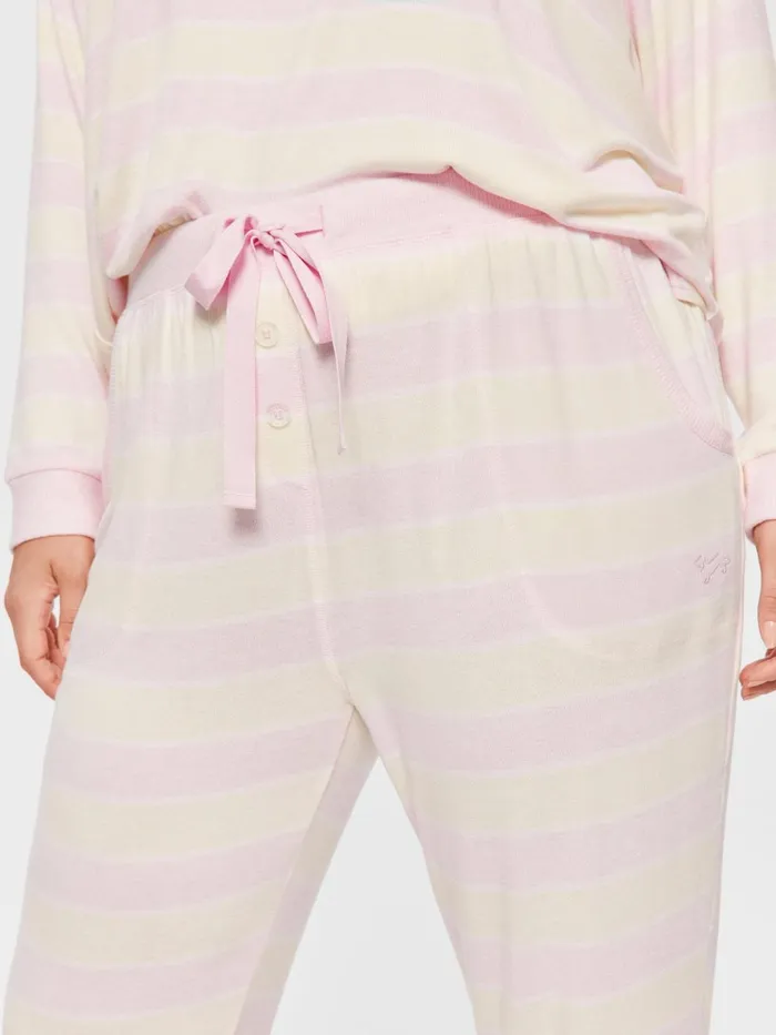 Women PA Plus Pastel Fuzzy Tapered Pj Pant Multi Peter Alexander Pants