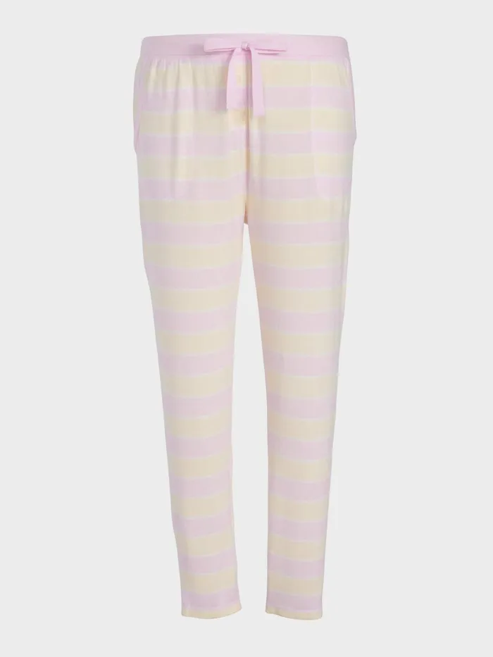 Women PA Plus Pastel Fuzzy Tapered Pj Pant Multi Peter Alexander Pants