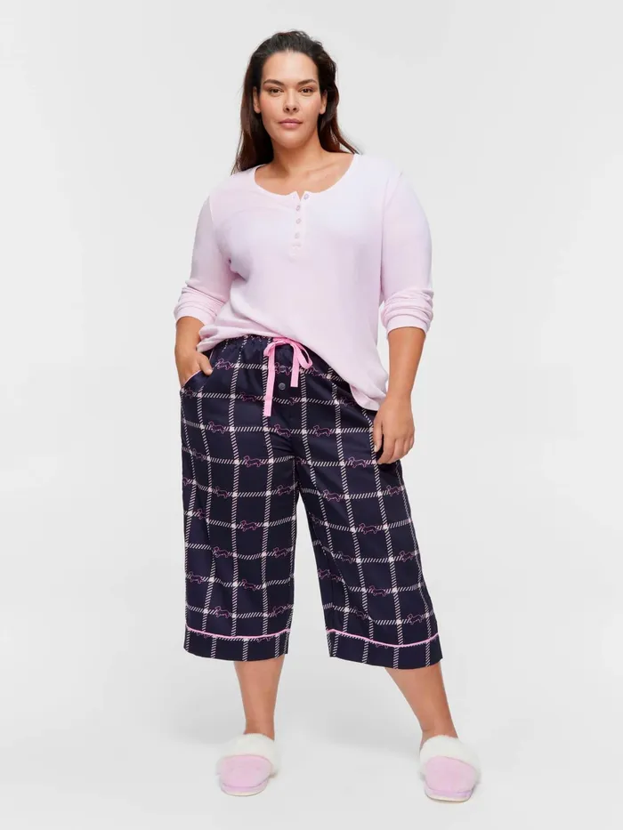 Women PA Plus Penny Windowpane 34 Pj Pant Multi Peter Alexander Online Only Styles Women PA Plus Penny Windowpane 34 Pj Pant Multi Peter Alexander Online Only Styles