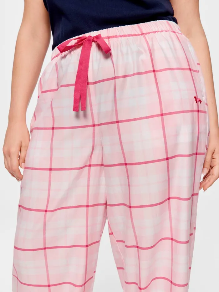 Women PA Plus Pink Check Classic Pj Pant Multi Peter Alexander Pants