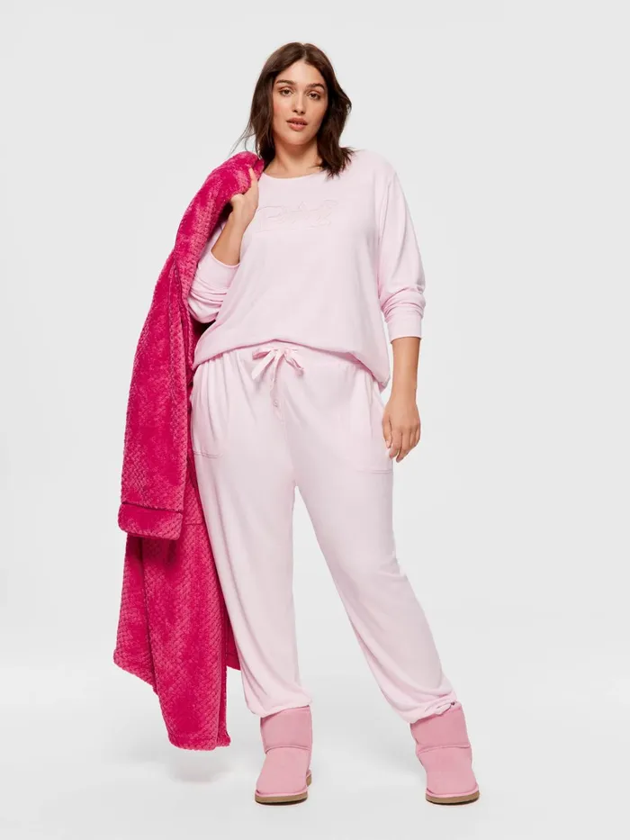 Women PA Plus Pink Plush Easy Pj Pant Pink Peter Alexander Pants