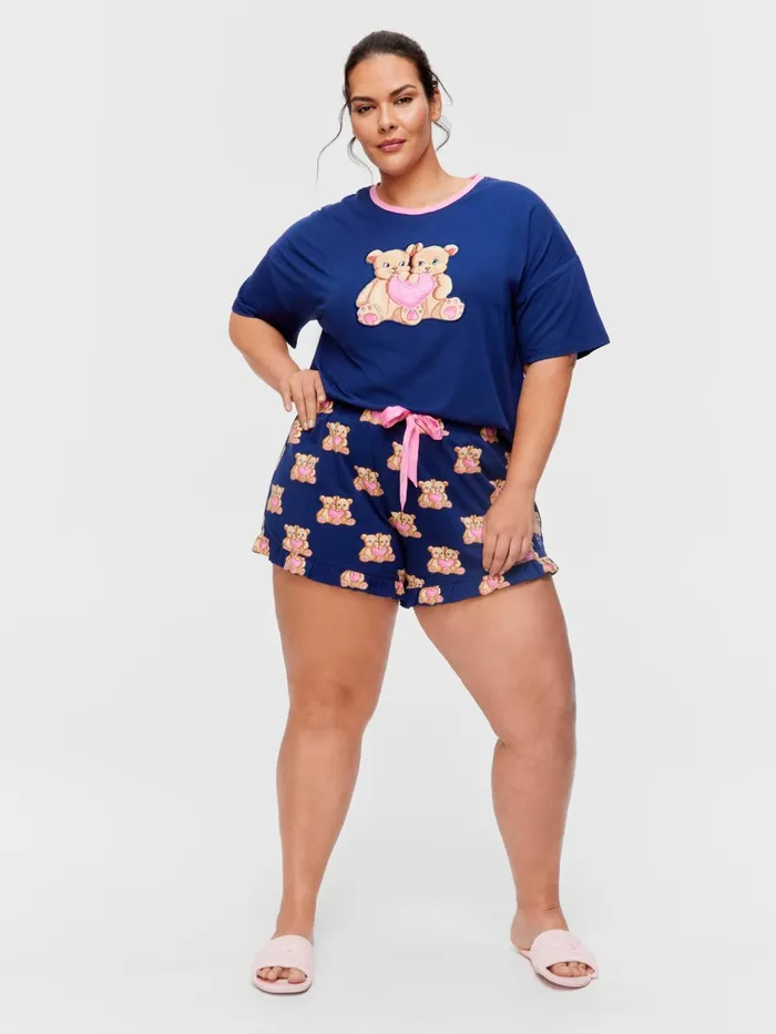 Women PA Plus Teddy Flutter Mini Short Multi Peter Alexander Shorts