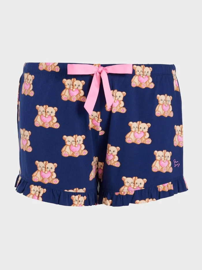 Women PA Plus Teddy Flutter Mini Short Multi Peter Alexander Shorts
