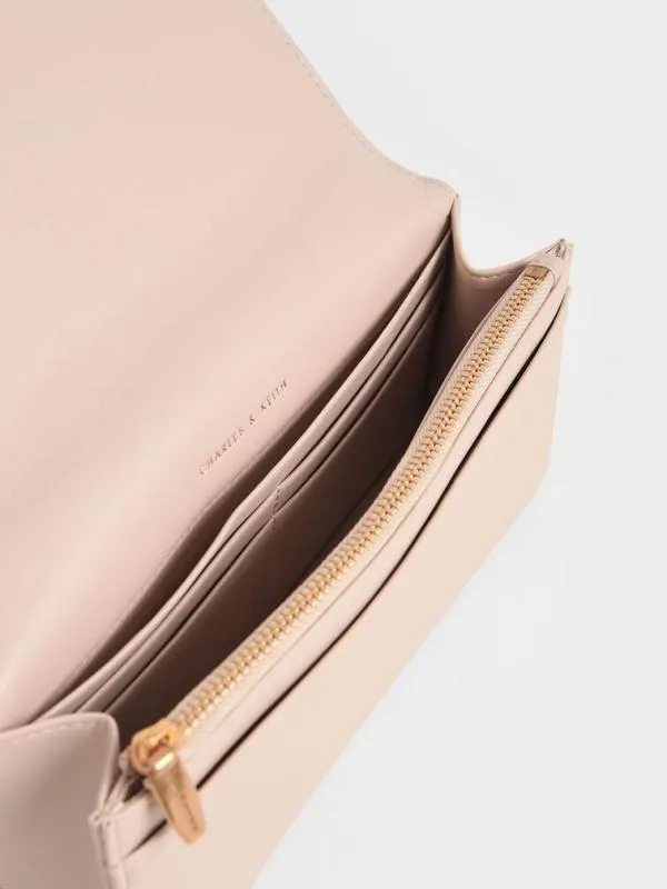 Women Paffuto Chain Handle Quilted Long Wallet 8211 Light Pink CHARLES and KEITH Long Wallets Women Paffuto Chain Handle Quilted Long Wallet 8211 Light Pink CHARLES and KEITH Long Wallets