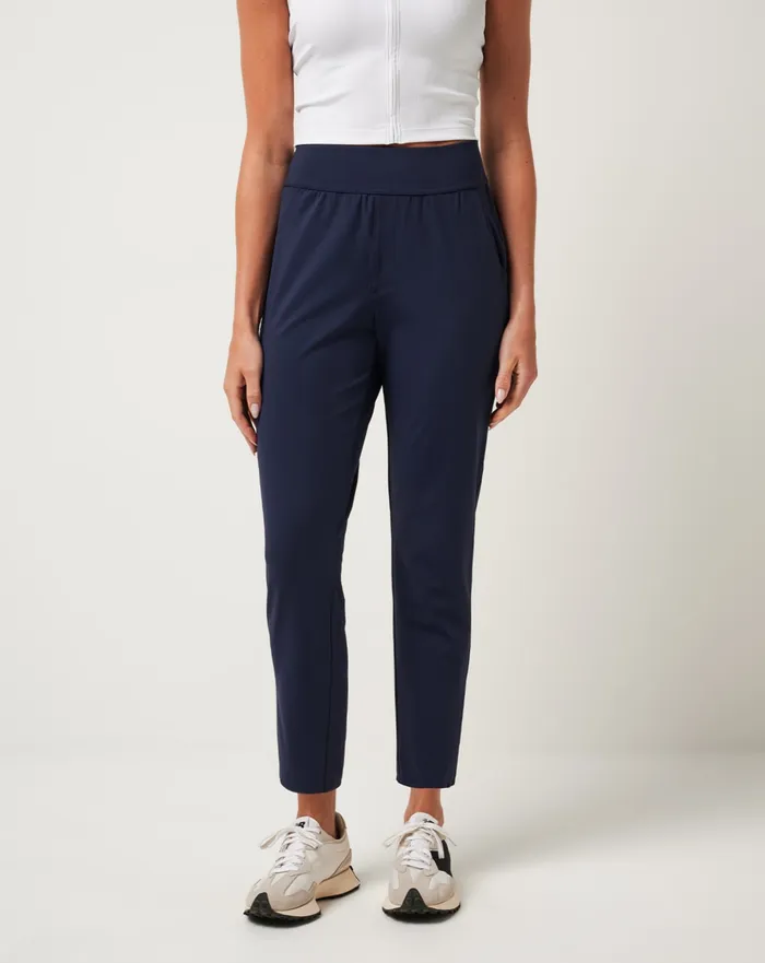 Women Pants TravisMathew MOVEKNIT RESILIENCE PANT Navy Blazer