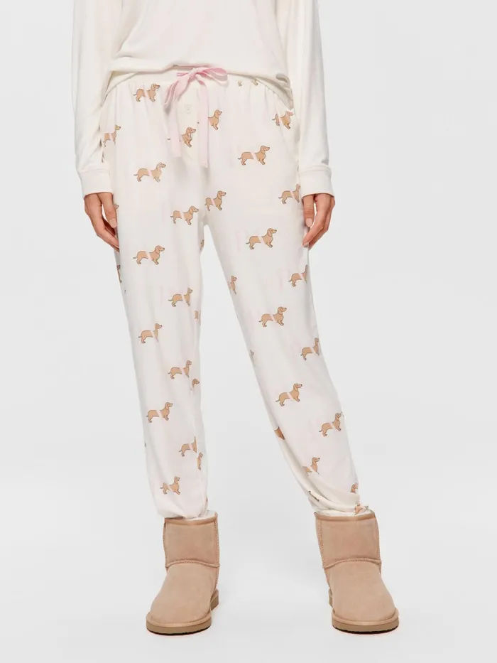 Women Penny Plush Easy Pj Pant Multi Peter Alexander Lounge