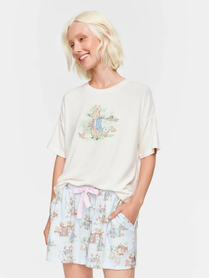 Women Peter Rabbit Plush Mid Short Multi Peter Alexander Shorts