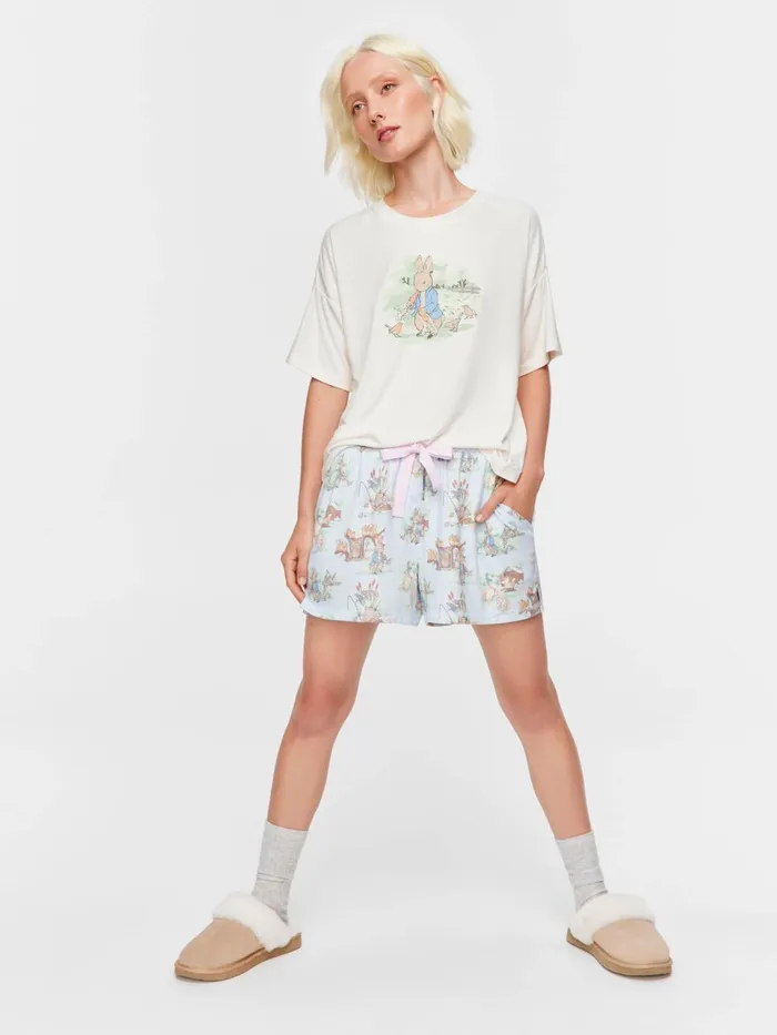 Women Peter Rabbit Plush Mid Short Multi Peter Alexander Shorts