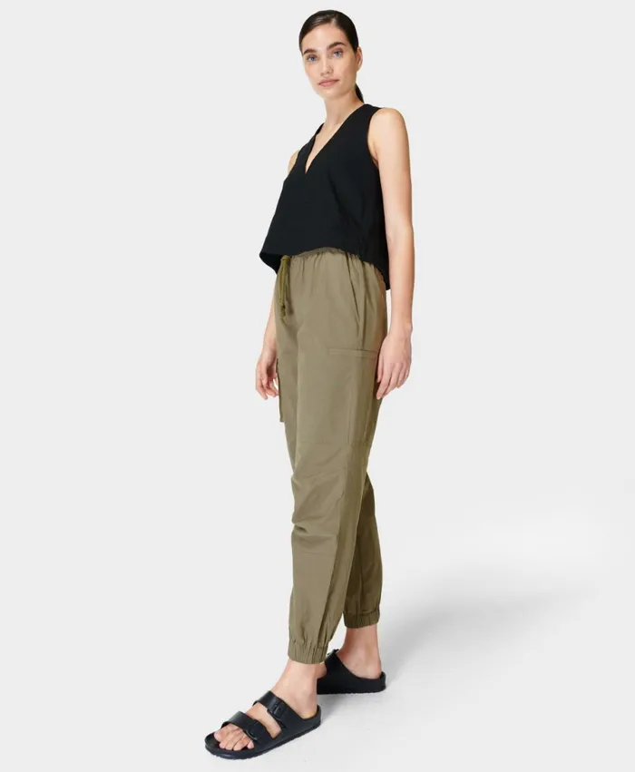 Women Quinn Cargo Pants Birch Green Sweaty Betty Trousers