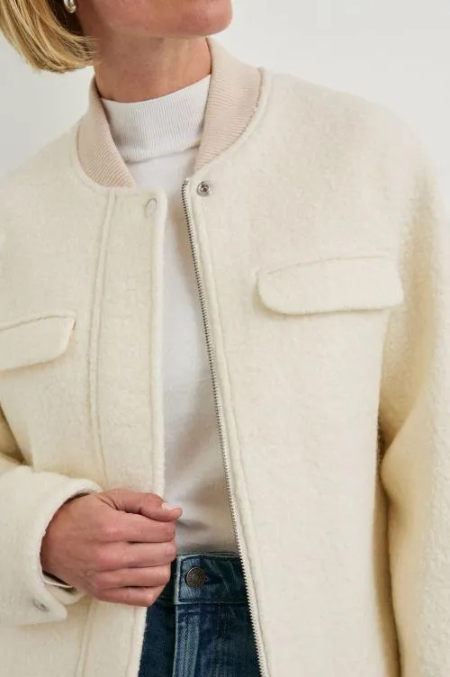 Women Rails Jackets and Coats Kinsley Jacket Ivory Women Rails Jackets and Coats Kinsley Jacket Ivory