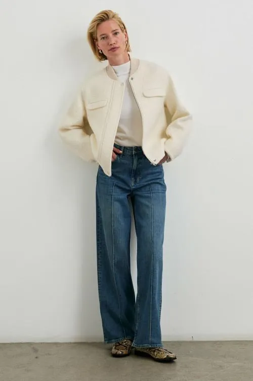 Women Rails Jackets and Coats Kinsley Jacket Ivory Women Rails Jackets and Coats Kinsley Jacket Ivory