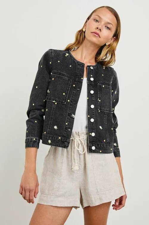 Women Rails Jackets and Coats Lido Jacket Ash Black Floral