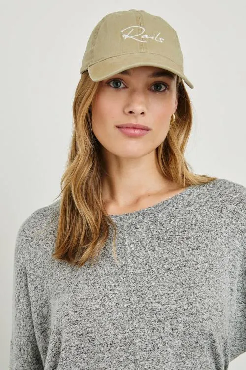 Women Rails Shoes and Accessories Anniversary Baseball Cap Khaki