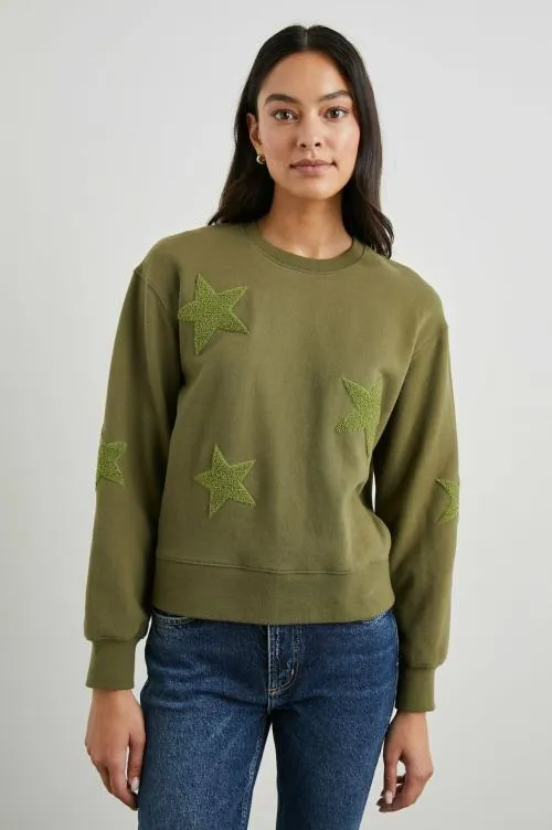 Women Rails Sleepwear and Lounge Sonia Sweatshirt Olive