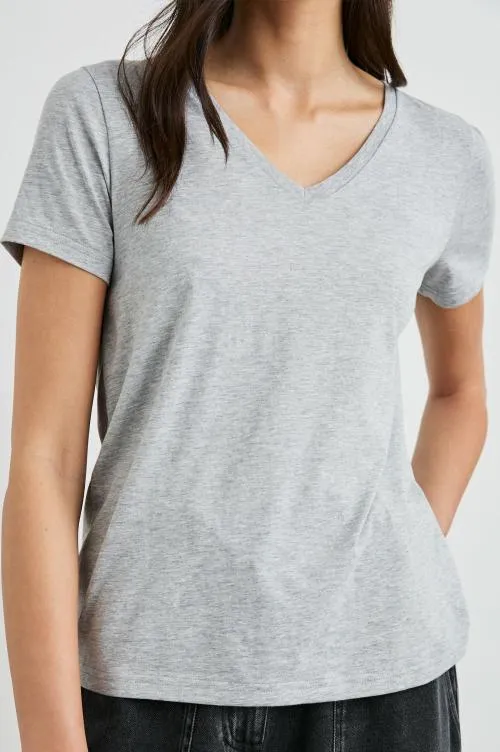 Women Rails Tees and Tanks Classic V Neck Tshirt Heather Grey Women Rails Tees and Tanks Classic V Neck Tshirt Heather Grey