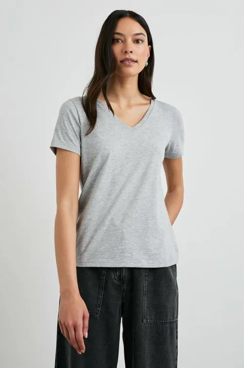 Women Rails Tees and Tanks Classic V Neck Tshirt Heather Grey Women Rails Tees and Tanks Classic V Neck Tshirt Heather Grey