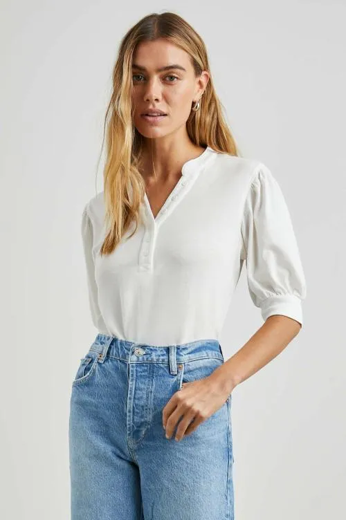 Women Rails Tops Jewel Top White