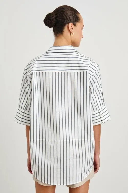Women Rails Tops Juda Top Chalk Slate Stripe