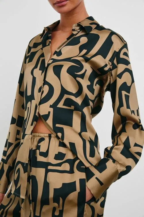 Women Rails Tops Ledger Shirt Santorini Sand