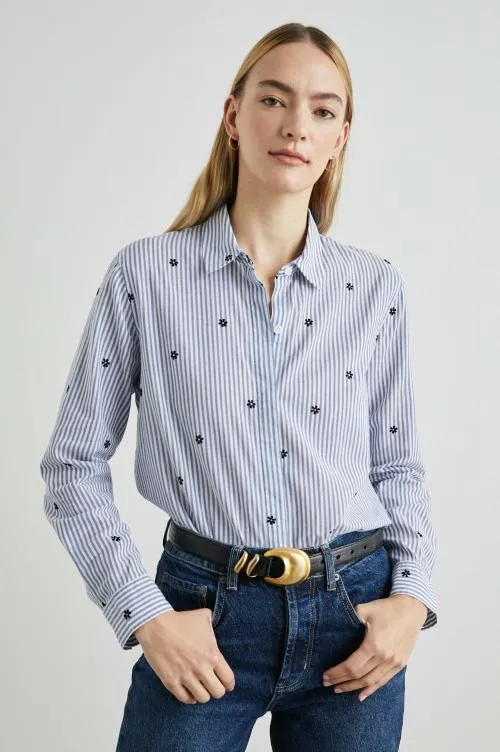 Women Rails Tops Taylor Shirt Flocked Daisies Women Rails Tops Taylor Shirt Flocked Daisies