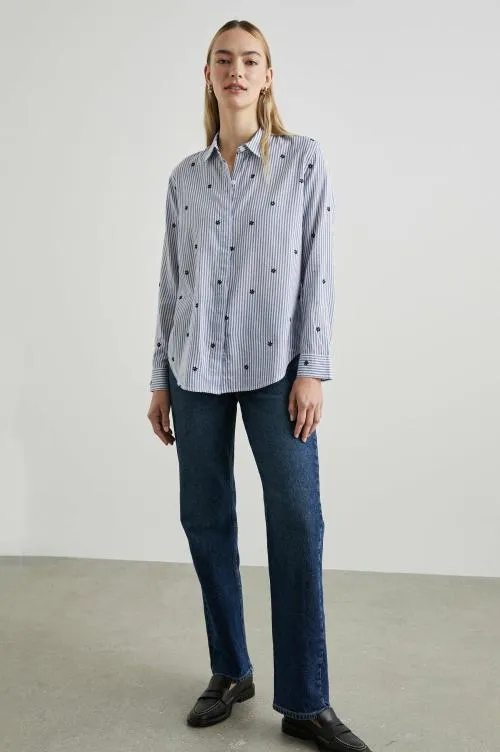 Women Rails Tops Taylor Shirt Flocked Daisies Women Rails Tops Taylor Shirt Flocked Daisies