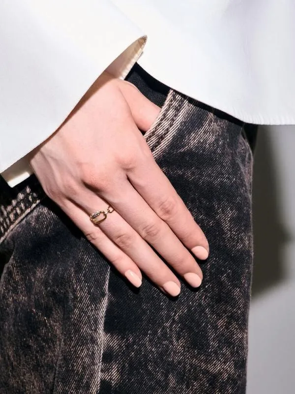 Women Reagan Crystal ChainLink Ring 8211 Gold CHARLES and KEITH Rings Women Reagan Crystal ChainLink Ring 8211 Gold CHARLES and KEITH Rings