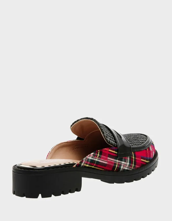 Women RONIN RED PLAID Red Plaid Betsey Johnson