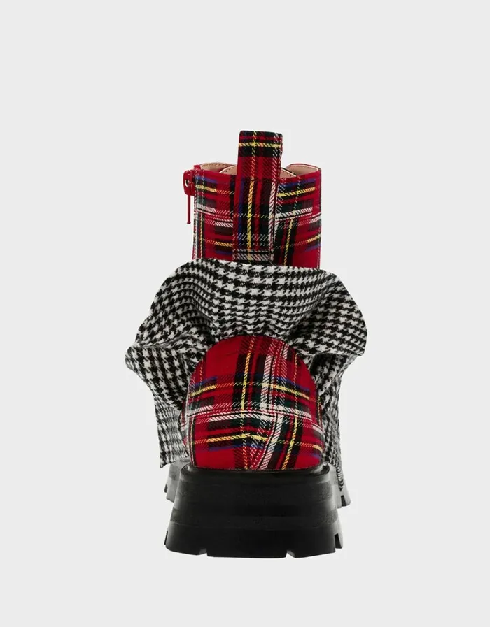 Women ROZEY RED PLAID Red Plaid Betsey Johnson