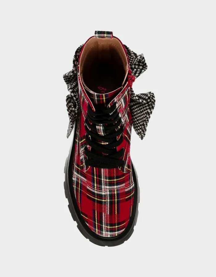 Women ROZEY RED PLAID Red Plaid Betsey Johnson