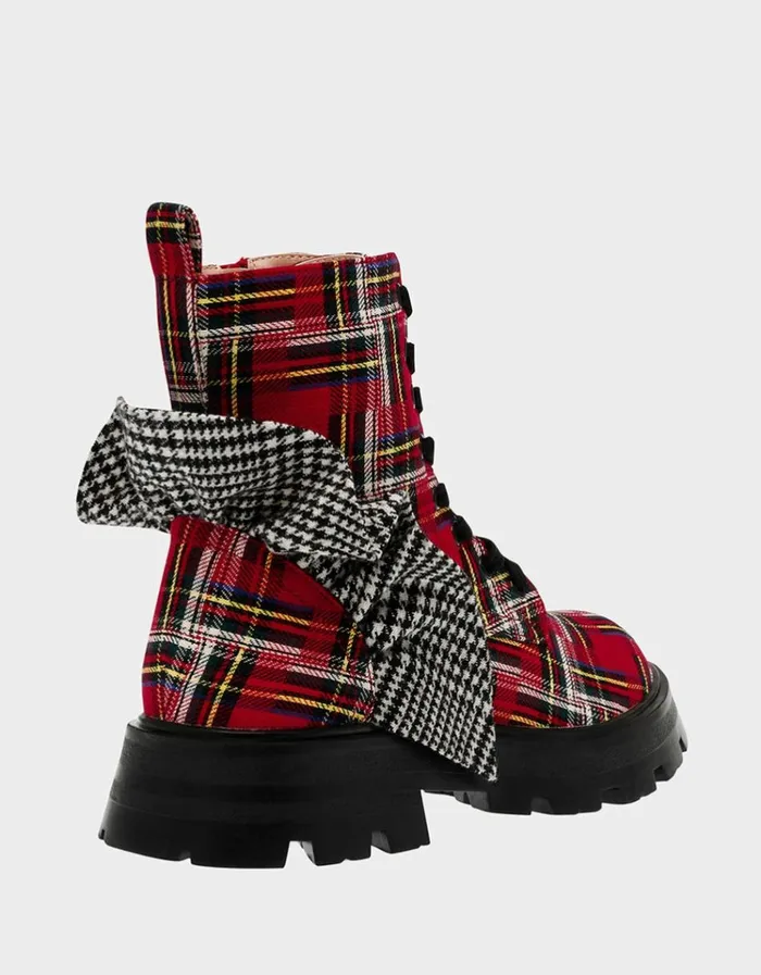 Women ROZEY RED PLAID Red Plaid Betsey Johnson