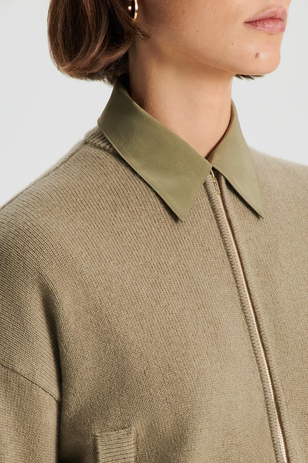 Women Scanlan Theodore CASHMERE BOMBER TRENCH Knitwear Women Scanlan Theodore CASHMERE BOMBER TRENCH Knitwear