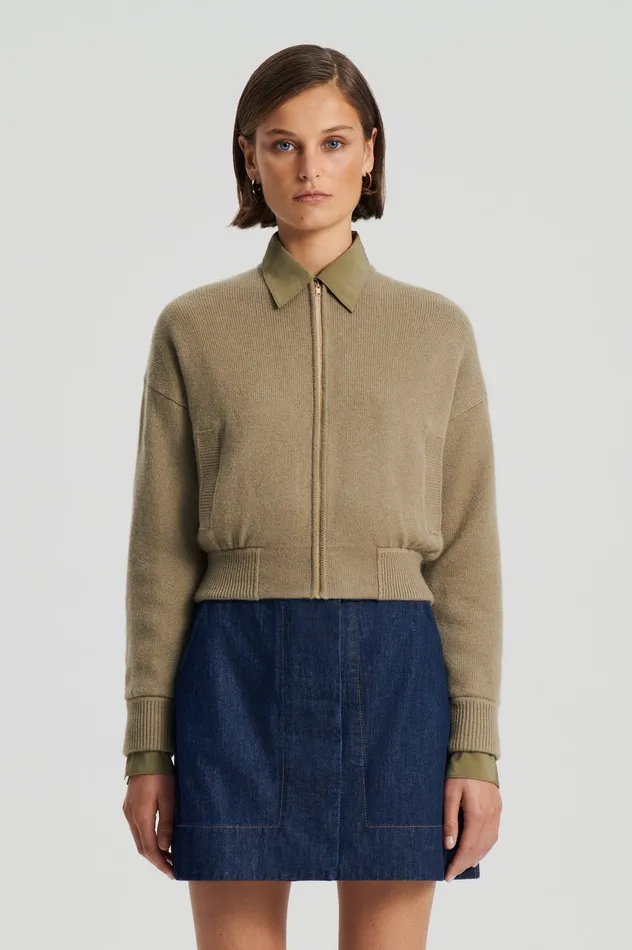 Women Scanlan Theodore CASHMERE BOMBER TRENCH Knitwear Women Scanlan Theodore CASHMERE BOMBER TRENCH Knitwear