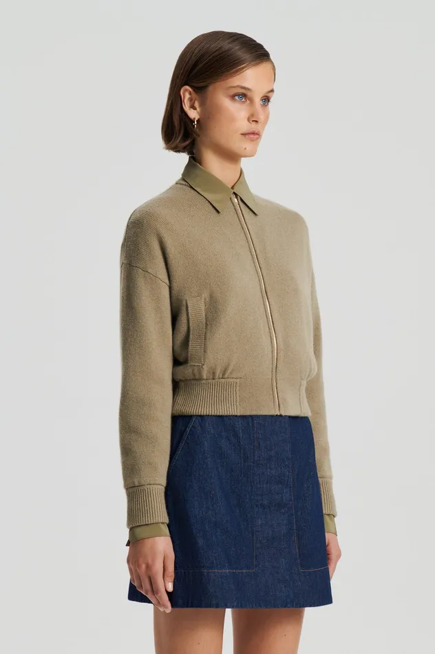 Women Scanlan Theodore CASHMERE BOMBER TRENCH Knitwear Women Scanlan Theodore CASHMERE BOMBER TRENCH Knitwear