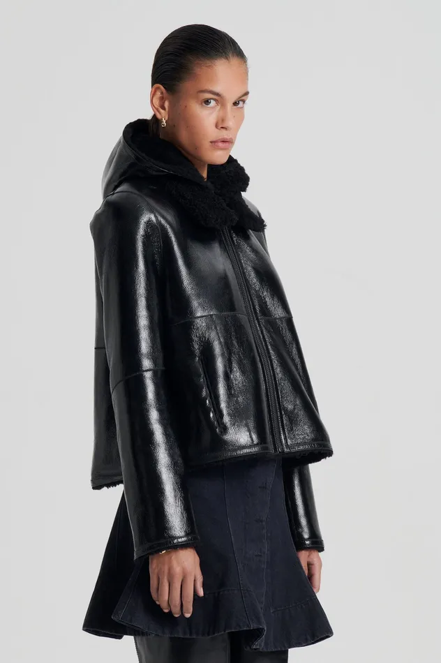 Women Scanlan Theodore SHEARLING JACKET BLACKBLACK Jackets Women Scanlan Theodore SHEARLING JACKET BLACKBLACK Jackets