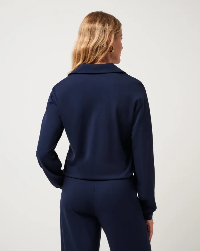 Women Shirts and Tops TravisMathew SPA DAY FRIDAY PONTE TOP Navy Blazer