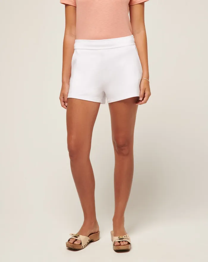 Women Shorts TravisMathew CLOUD TERRY SHORT White
