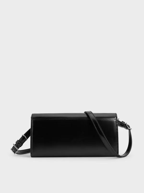 Women Sloane Long Wallet 8211 Noir CHARLES and KEITH Long Wallets