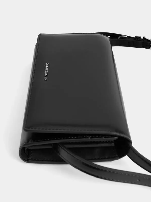 Women Sloane Long Wallet 8211 Noir CHARLES and KEITH Long Wallets