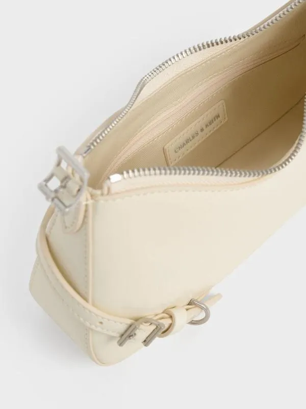 Women Sloane Shoulder Bag 8211 Cream CHARLES and KEITH Shoulder Bags