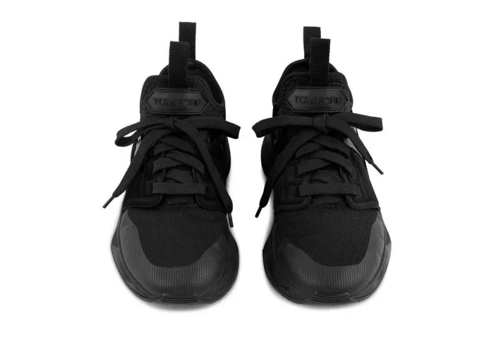 Women Sneakers Tom Ford Nylon Mesh Jago Low Top Full Black Women Sneakers Tom Ford Nylon Mesh Jago Low Top Full Black