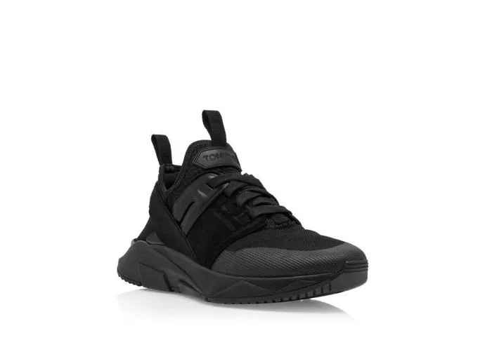 Women Sneakers Tom Ford Nylon Mesh Jago Low Top Full Black Women Sneakers Tom Ford Nylon Mesh Jago Low Top Full Black
