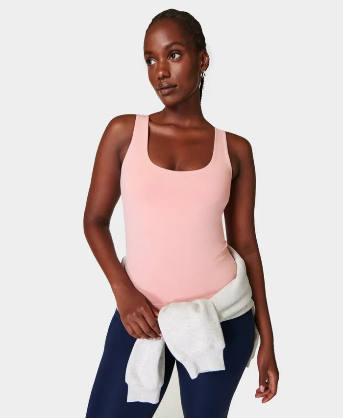 Women Softly Seamless Vest Soft Pink Sweaty Betty Vest Tops