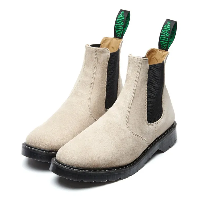 Women Solovair Dealer Boots Sand Suede Dealer Boot
