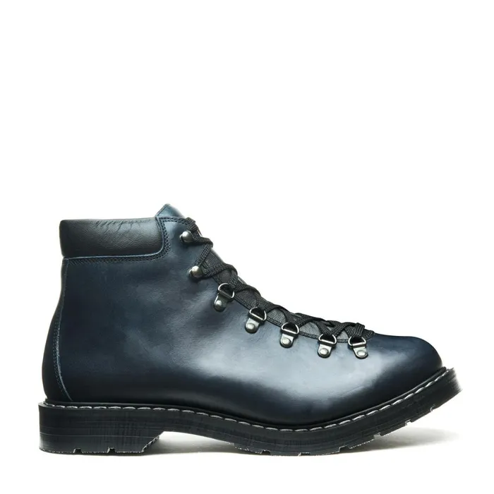 Women Solovair Hiker Boots Navy Gaucho Urban Hiker