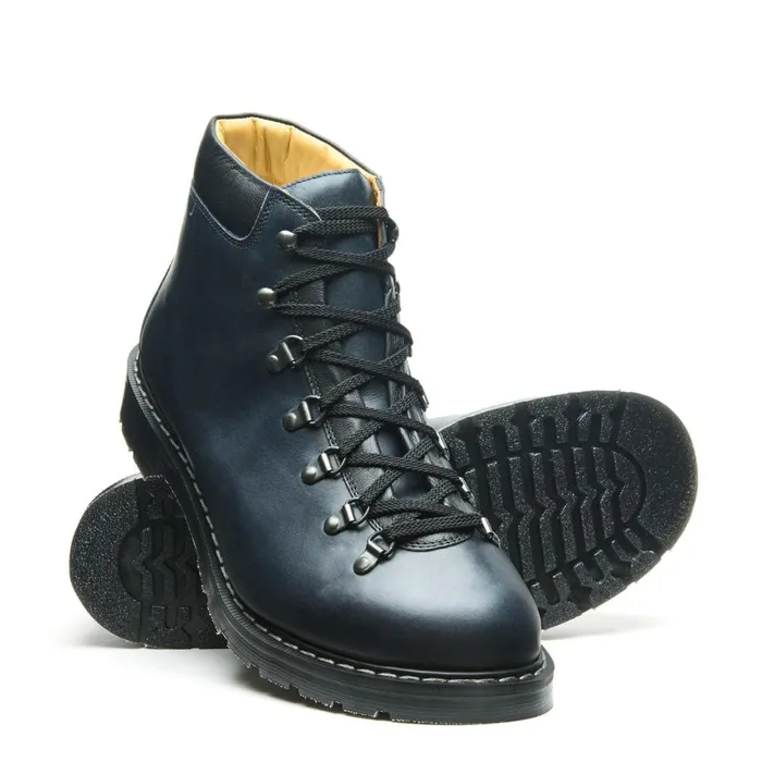 Women Solovair Hiker Boots Navy Gaucho Urban Hiker