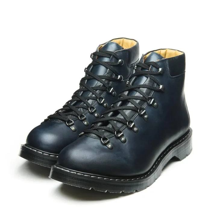 Women Solovair Hiker Boots Navy Gaucho Urban Hiker
