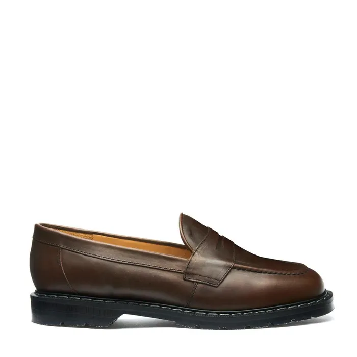 Women Solovair Loafers Gaucho Crazy Horse Penny Loafer
